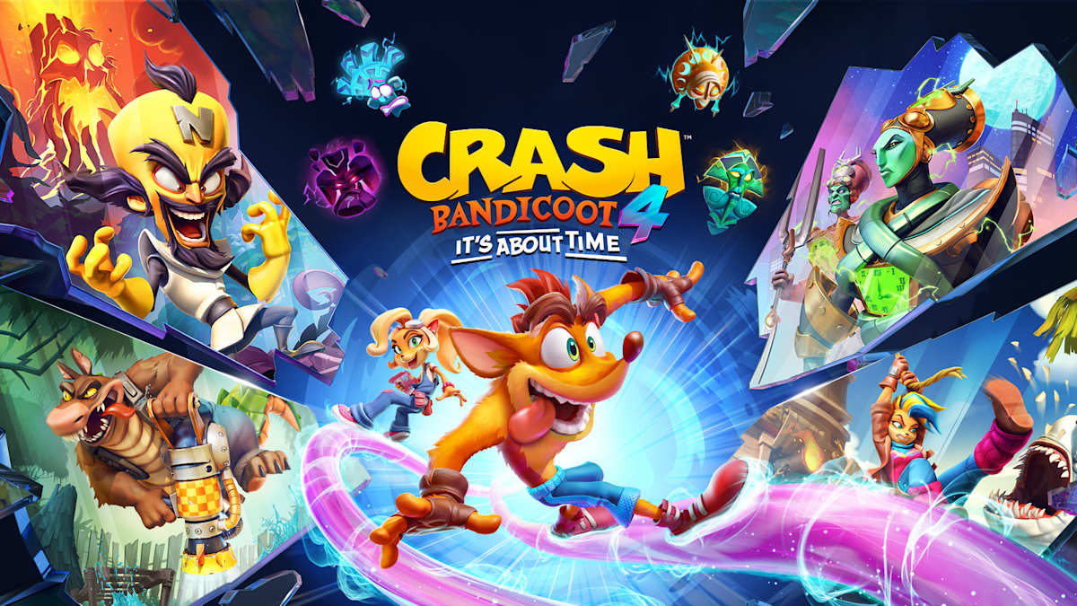 Crash Bandicoot 4: It’s About Time key art, Switch