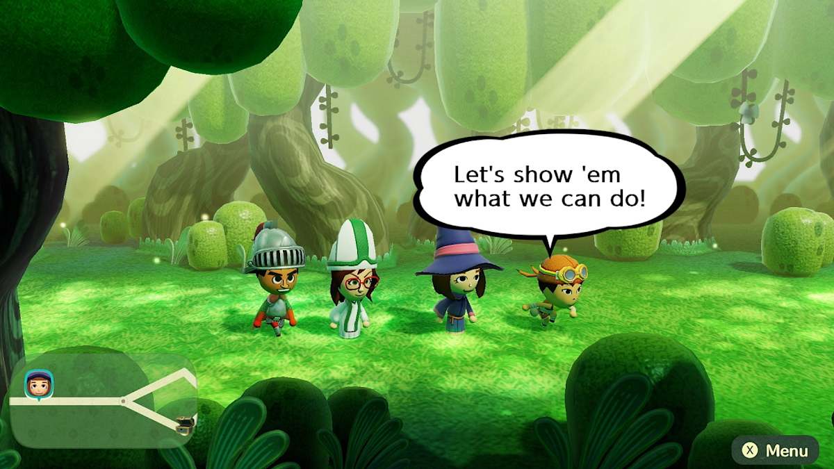 Miitopia gameplay on Switch