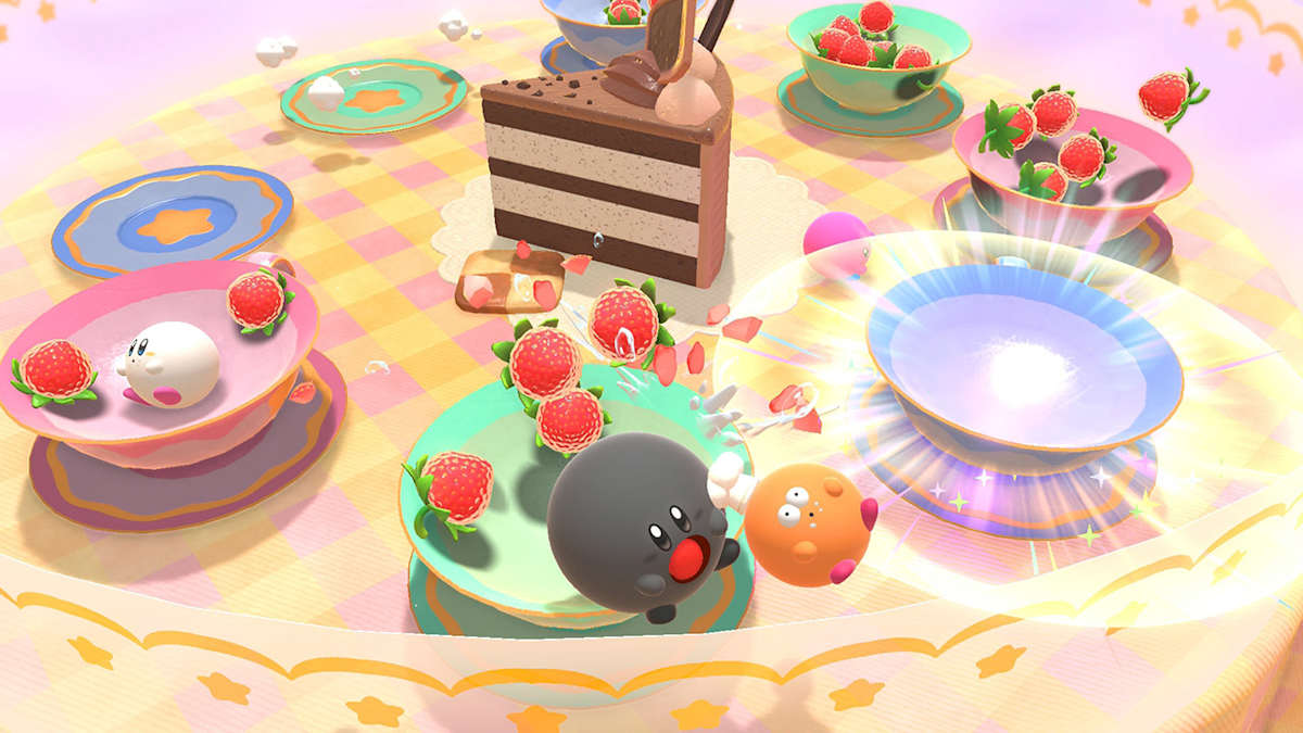 Kirby's Dream Buffet gameplay on Switch