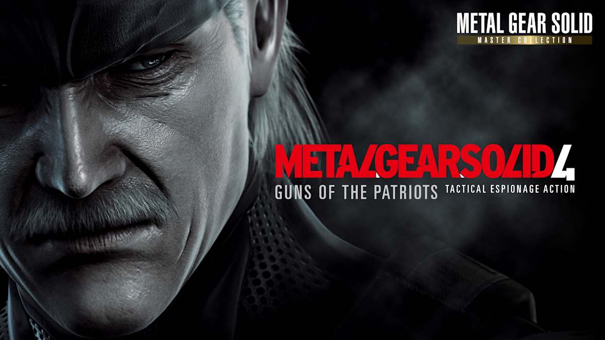 METAL GEAR SOLID 4: Guns of the Patriots - Master Collection Version key art, Switch