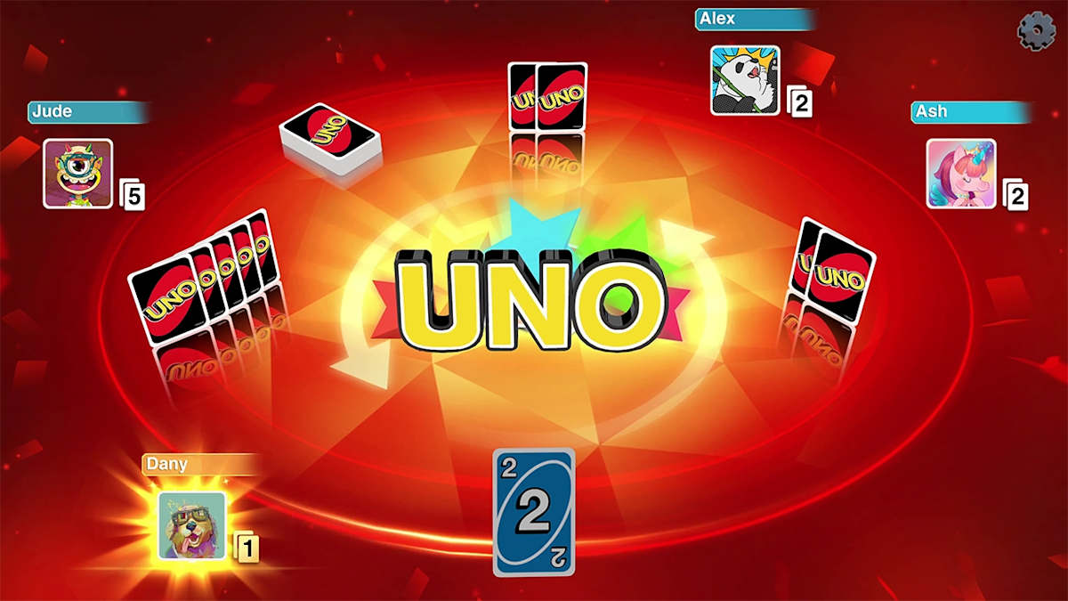 UNO gameplay on Switch