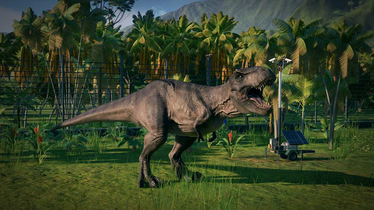 Jurassic World Evolution 2 gameplay on Switch 2