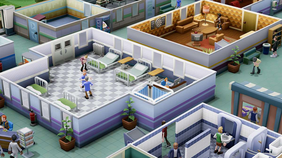 Two Point Hospital: Full Health Collection gameplay on Switch 2