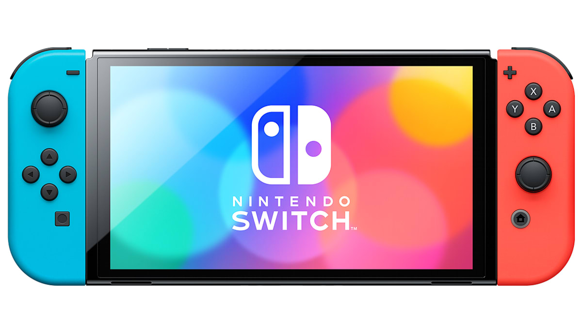 115464 switch oled red blue console front
