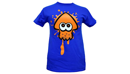 Splatoon Orange Squid T Shirt Blue Nintendo Official Site
