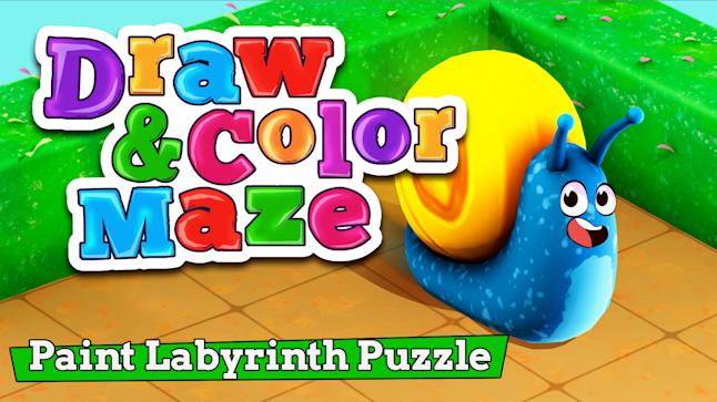 Draw & Color Maze: Paint Labyrinth Puzzle