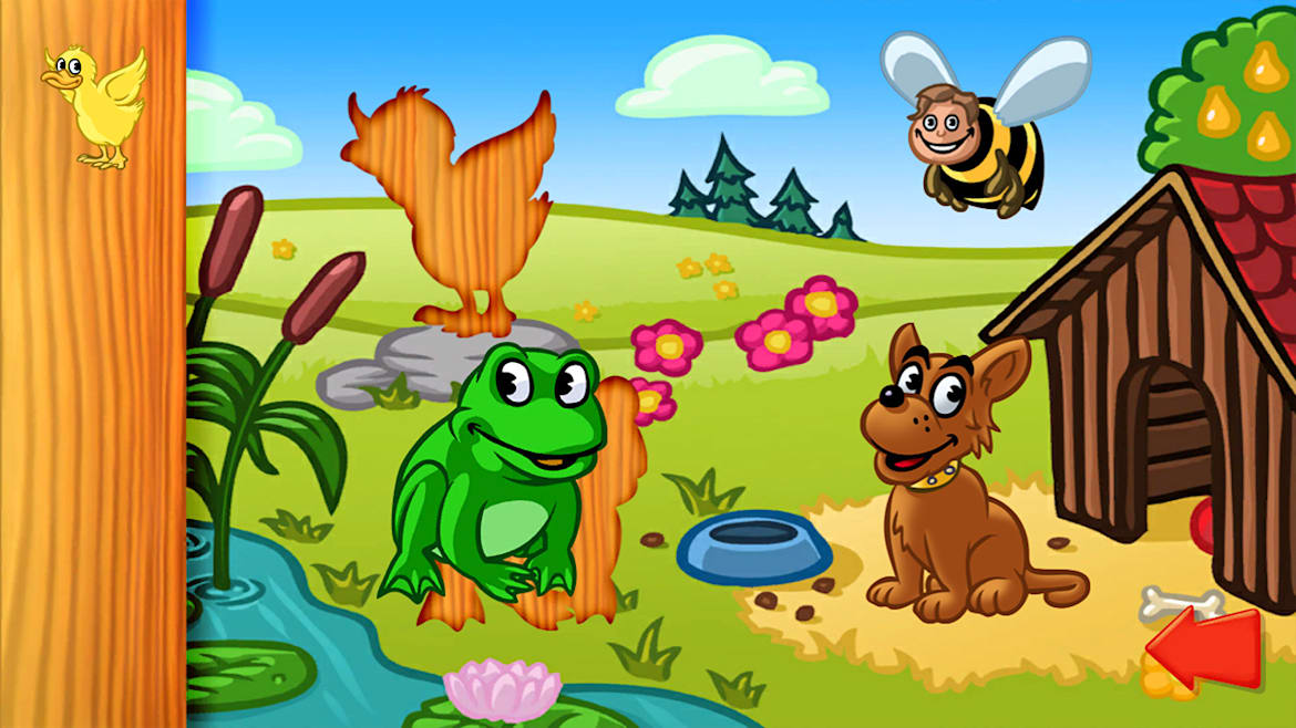动物拼图：儿童和幼儿的学前学习游戏-Animal Puzzle: Preschool Learning Game for Kids and Toddlers -游戏截图-好玩游戏库