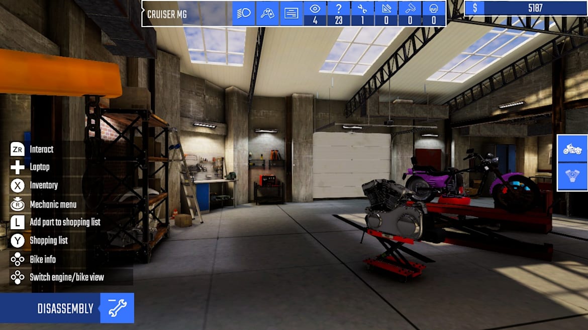 摩托车库：机械模拟器-Biker Garage: Mechanic Simulator -游戏截图-好玩游戏库
