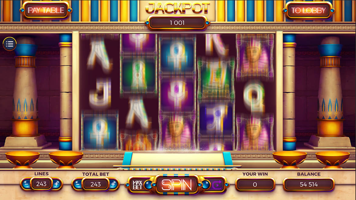 金字塔老虎机-Pyramids Slot Machines  -游戏截图-好玩客