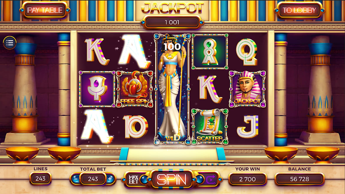 金字塔老虎机-Pyramids Slot Machines  -游戏截图-好玩客