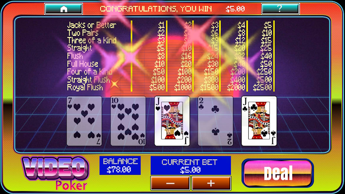 Video Poker at Aces Casino-Video Poker at Aces Casino  -游戏截图-好玩客