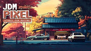 JDM Pixel Street Car Racing Product Image