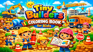 Tiny Builders Coloring Book for Kids Product Image