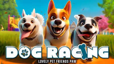 DOG RACING - LOVELY PET FRIENDS PAW