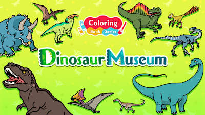 Coloring book series Dinosaur Museum