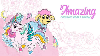 Amazing Coloring Books Bundle