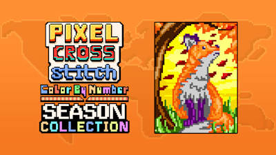 Pixel Cross Stitch Color by Number Seasons Collection