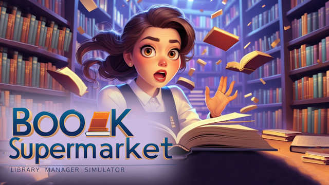 Capa de Book Supermarket: Library Manager Simulator