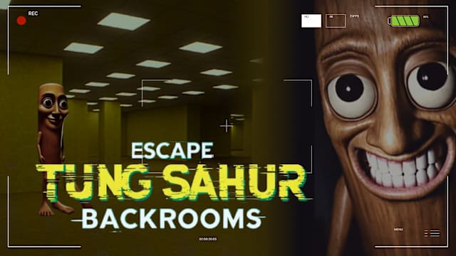 Capa de ESCAPE TUNG SAHUR BACKROOMS
