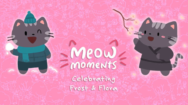 Capa de Meow Moments: Celebrating Frost & Flora