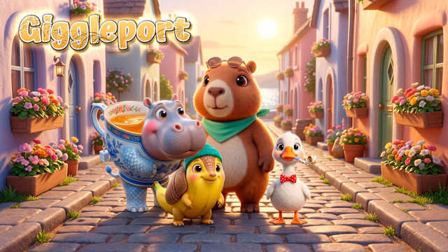 Capa de Giggleport: A Brainrot-Style Read-Along Adventure