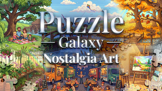 Capa de Puzzle Galaxy: Nostalgia Art - 57 new puzzles
