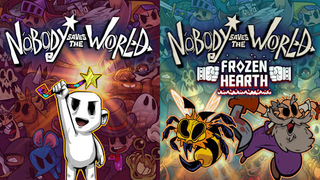 Capa de Pacote Nobody Saves the World + Frozen Hearth