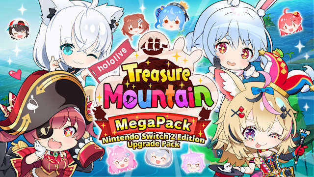 Capa de hololive Treasure Mountain MegaPack – pacote de melhoria Nintendo Switch 2 Edition