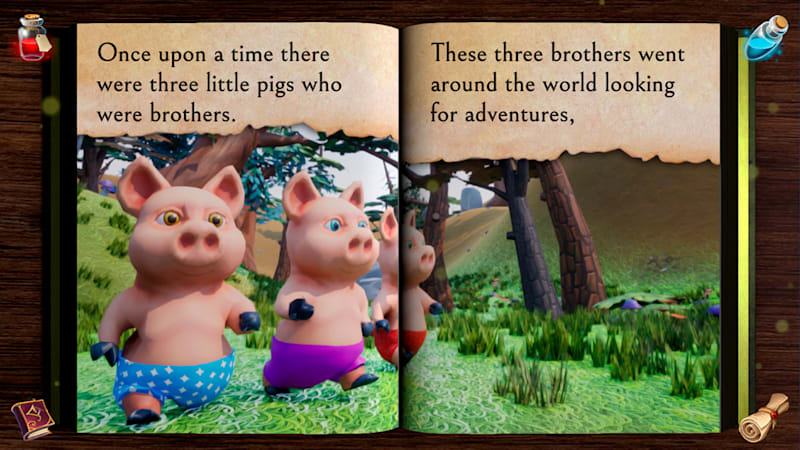 三只小猪：互动书 -The Three Little Pigs: Interactive Book -游戏截图-好玩游戏库
