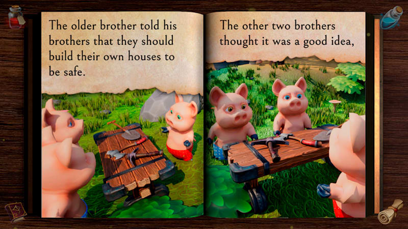 三只小猪：互动书 -The Three Little Pigs: Interactive Book -游戏截图-好玩游戏库
