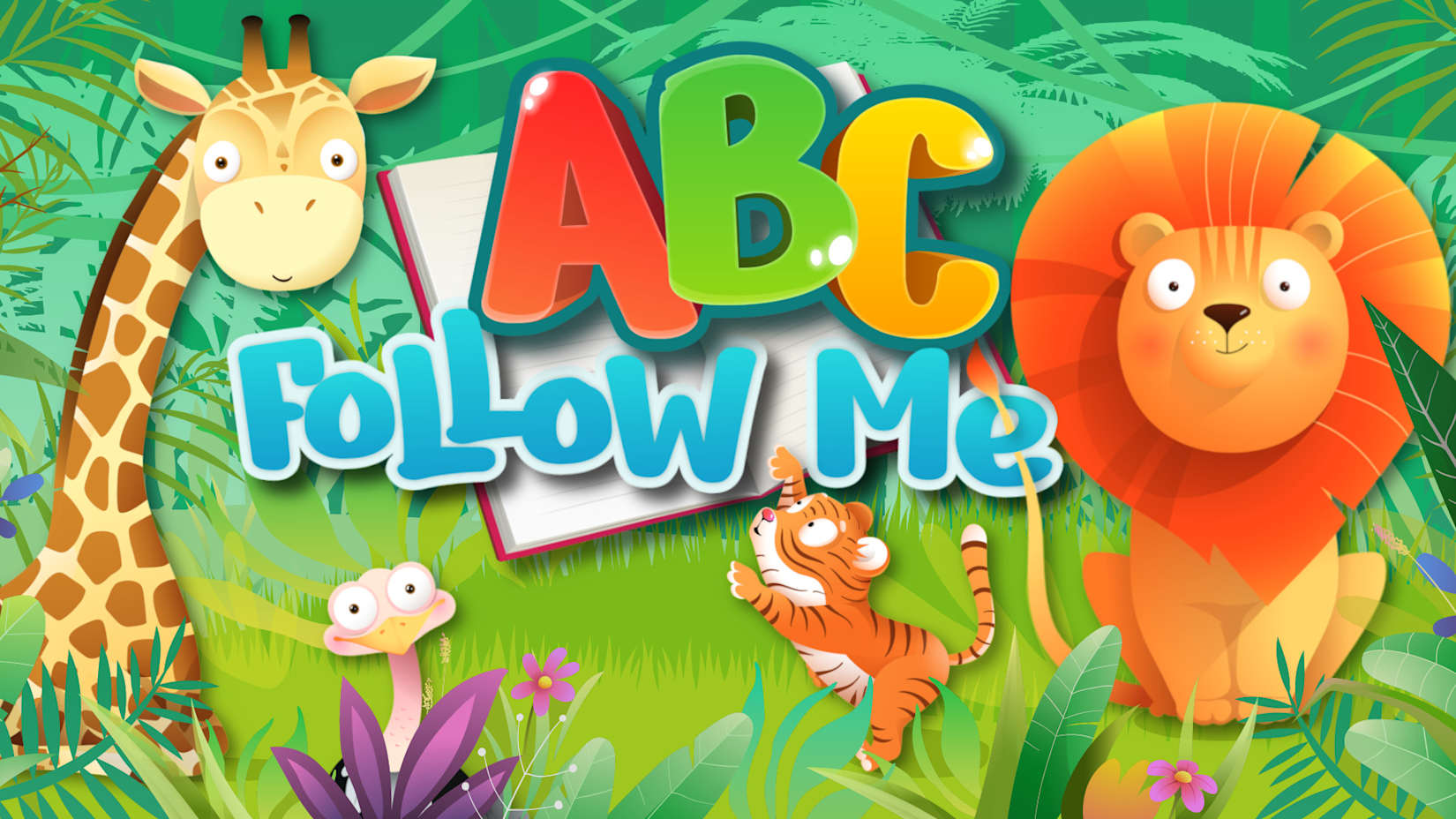 Capa de ABC Follow Me: Animais