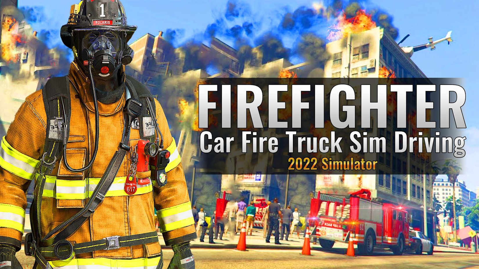 Firefighter:Car Fire Truck Sim Driving 2022 Simulator 封面