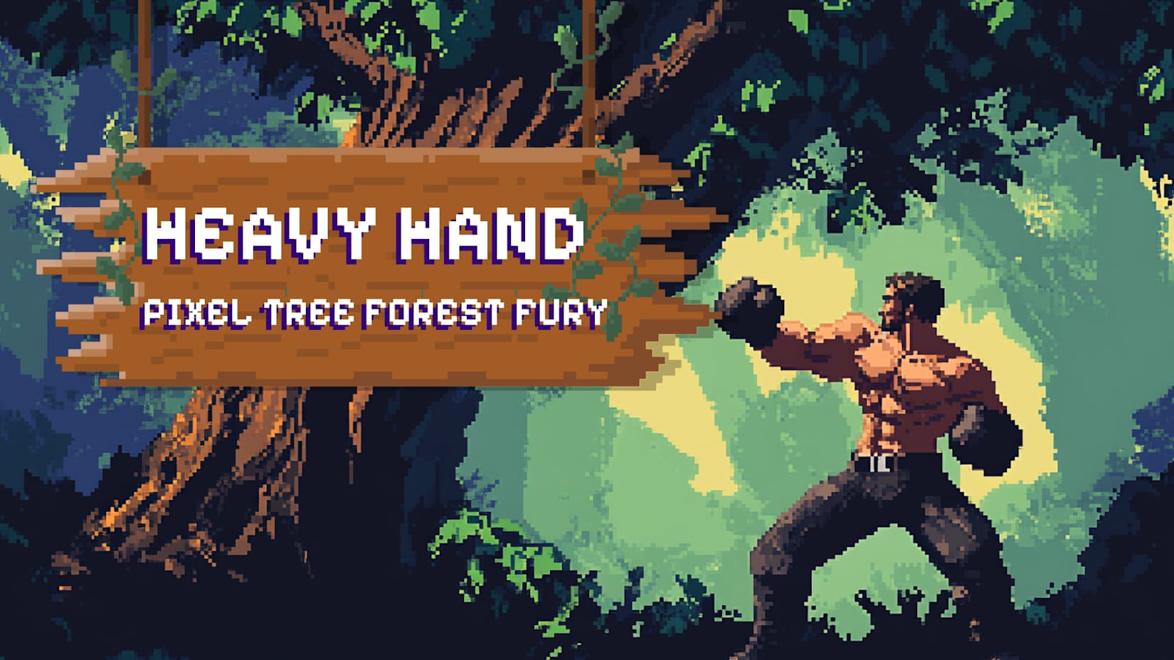 Capa de Heavy Hand: Pixel Tree Forest Fury