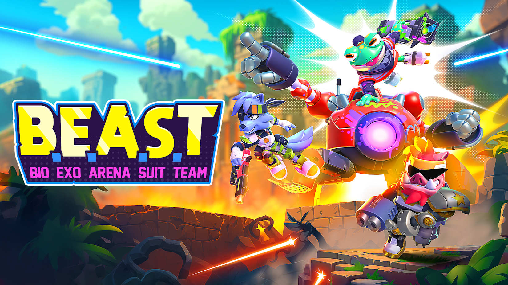Capa de BEAST: Bio Exo Arena Suit Team