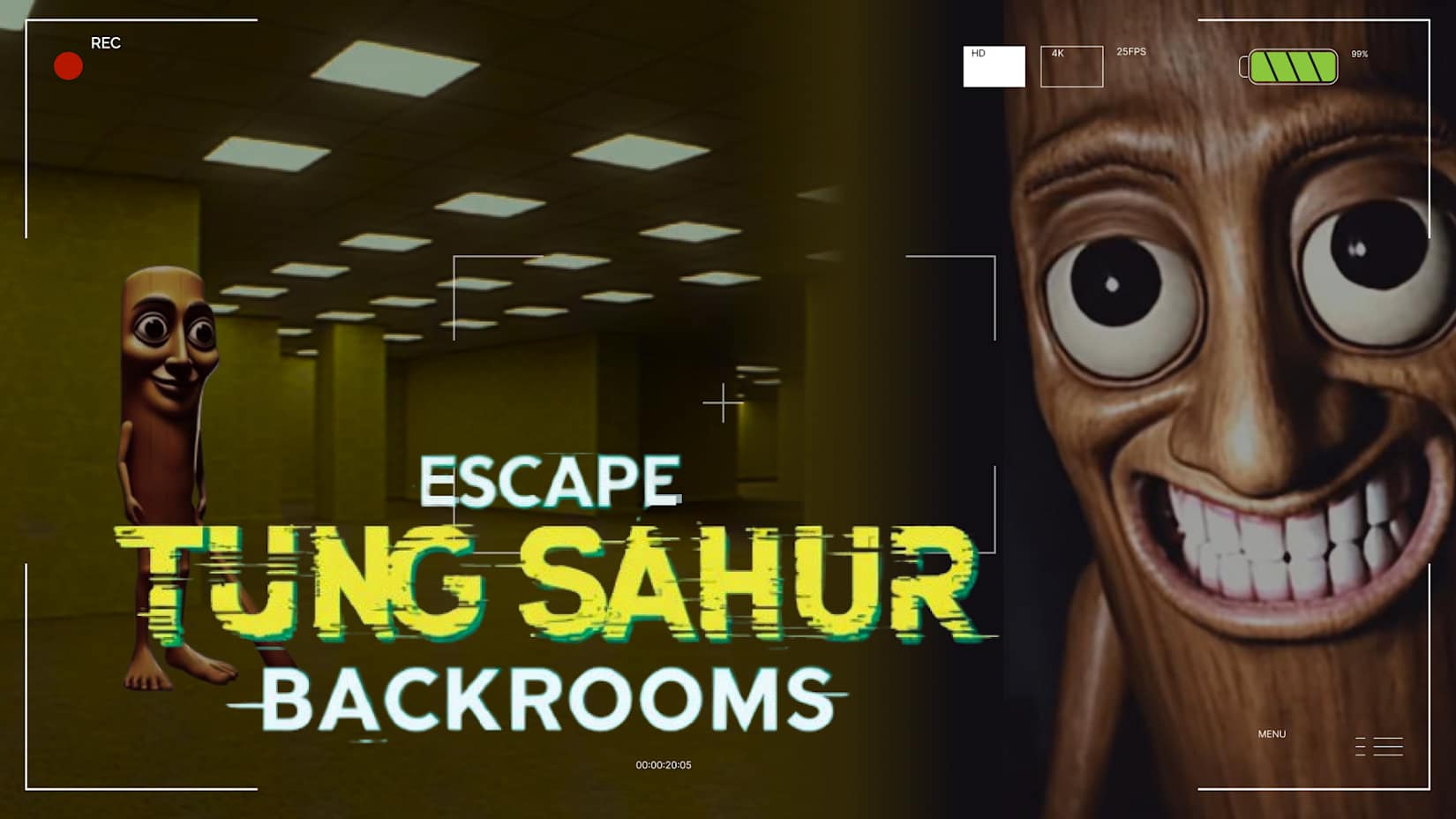 Capa de ESCAPE TUNG SAHUR BACKROOMS