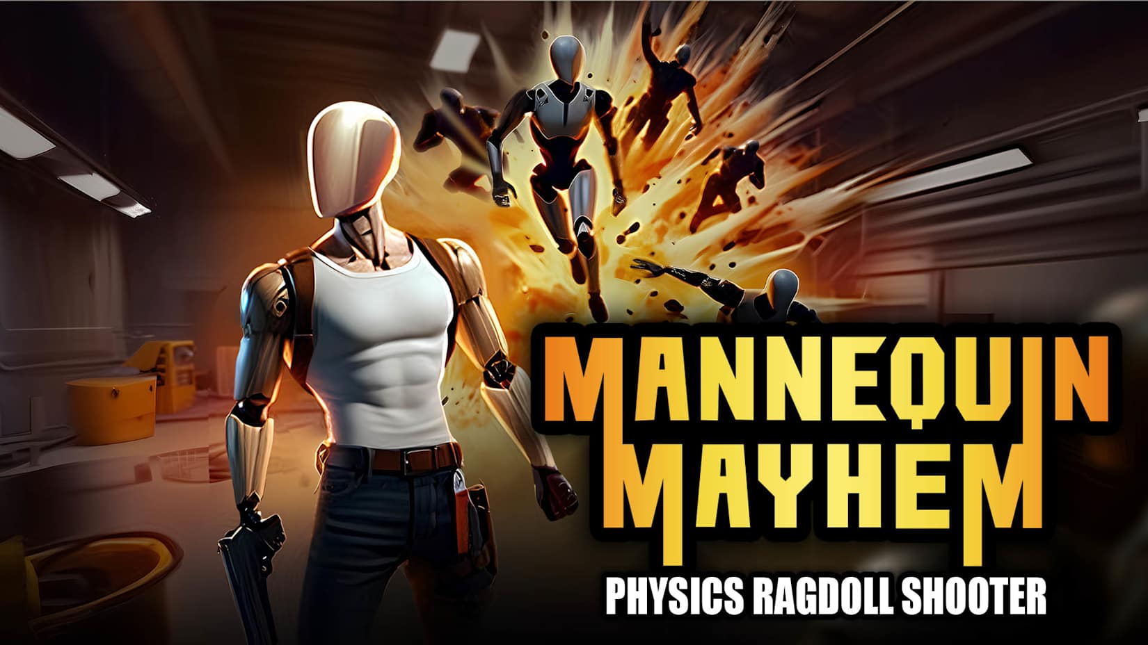 Capa de Mannequin Mayhem - Physics Ragdoll Shooter