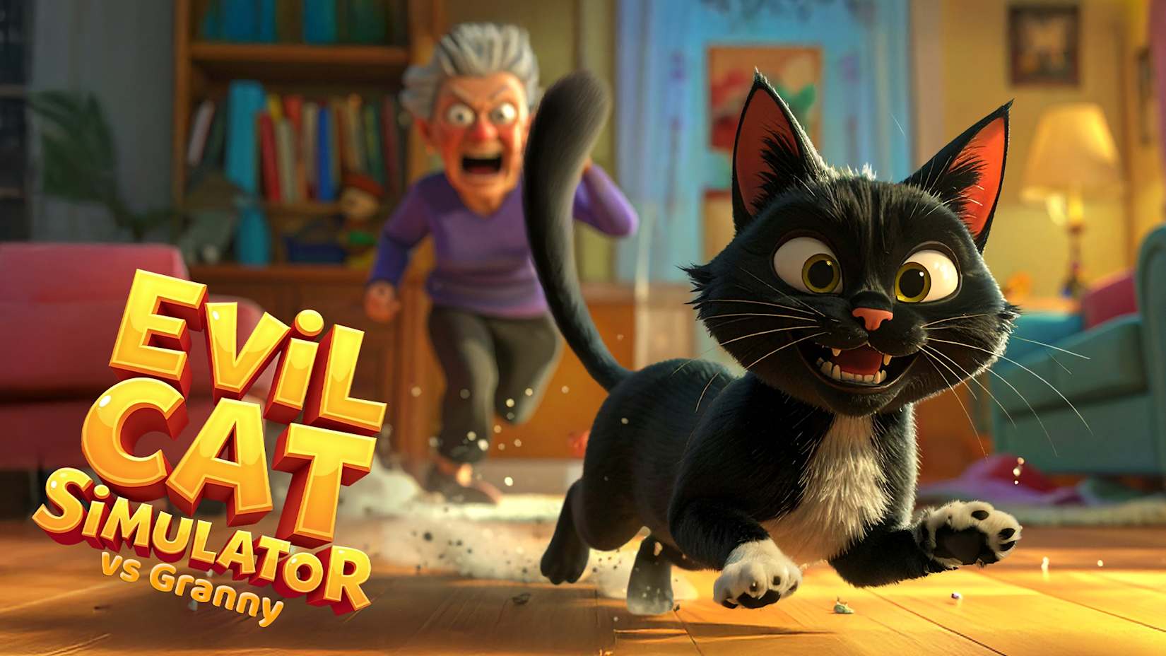 Capa de Evil Cat Simulator vs Granny