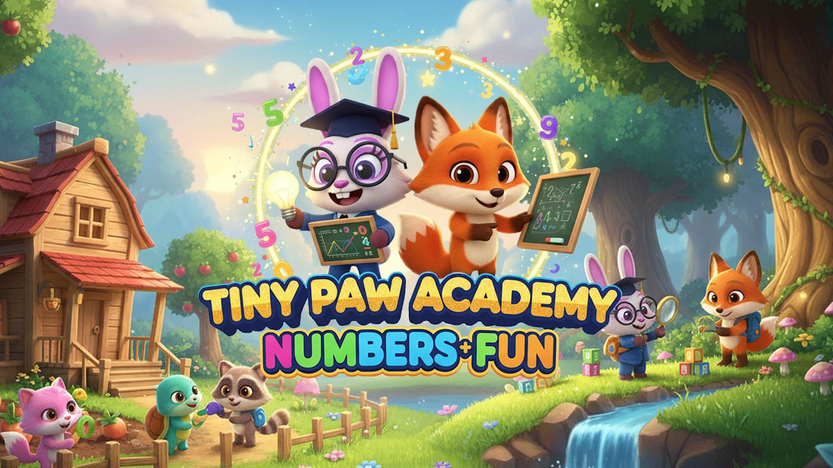 Capa de Tiny Paw Academy - Numbers Fun