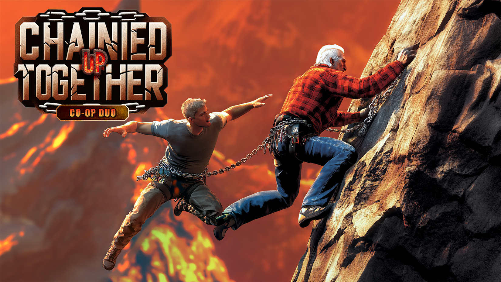 Capa de Chained Up Together: Co-Op Duo