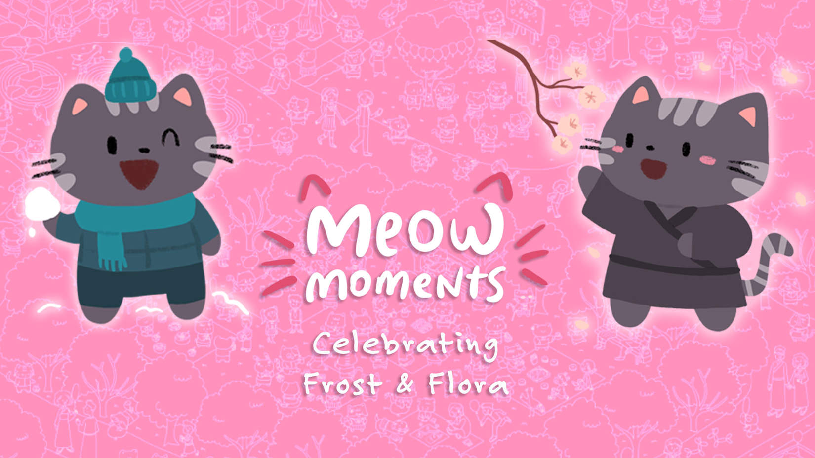 Capa de Meow Moments: Celebrating Frost & Flora