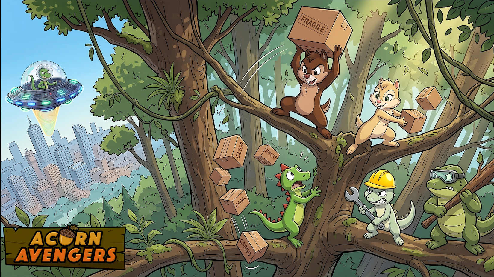 Capa de Acorn Avengers