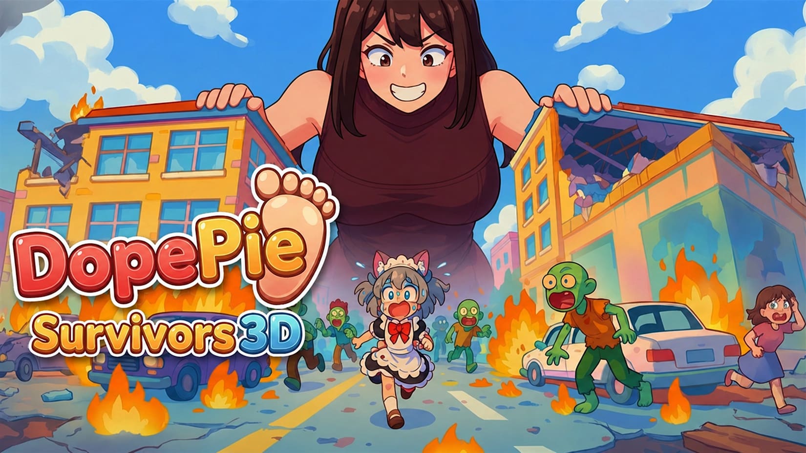 Capa de DopePie Survivors 3D