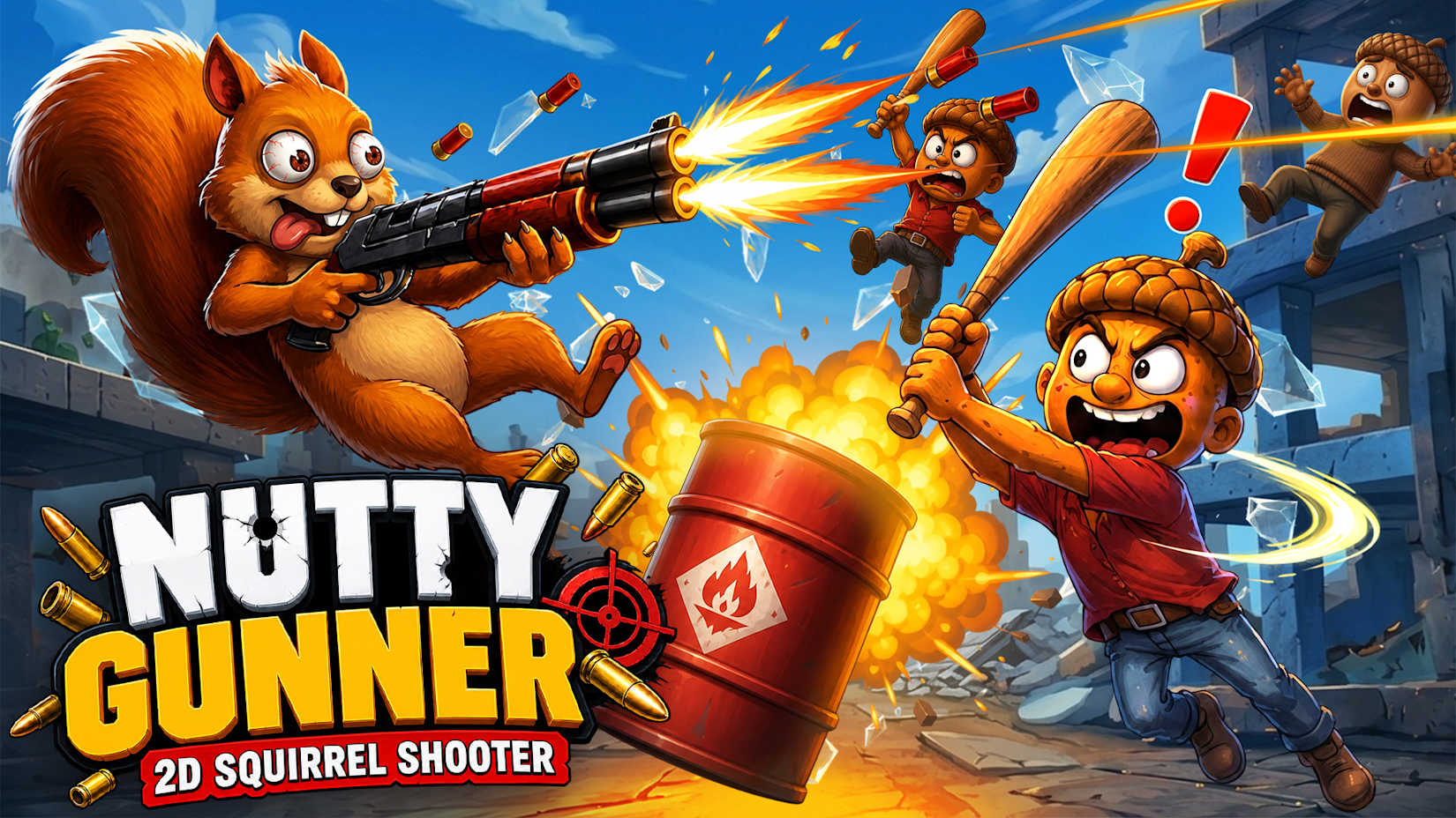 Capa de Nutty Gunner: 2D Squirrel Shooter