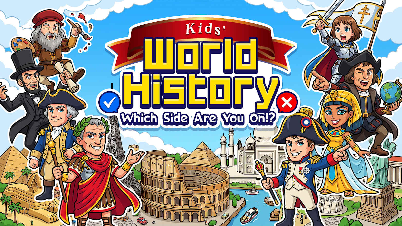 Capa de Kids' World History: Which Side Are You On!?