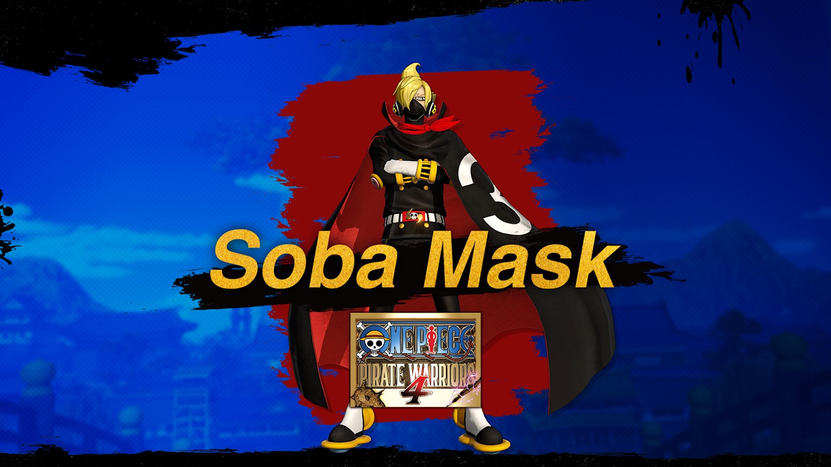 ONE PIECE: PIRATE WARRIORS 4 Traje do Sanji “O-Soba Mask' 封面