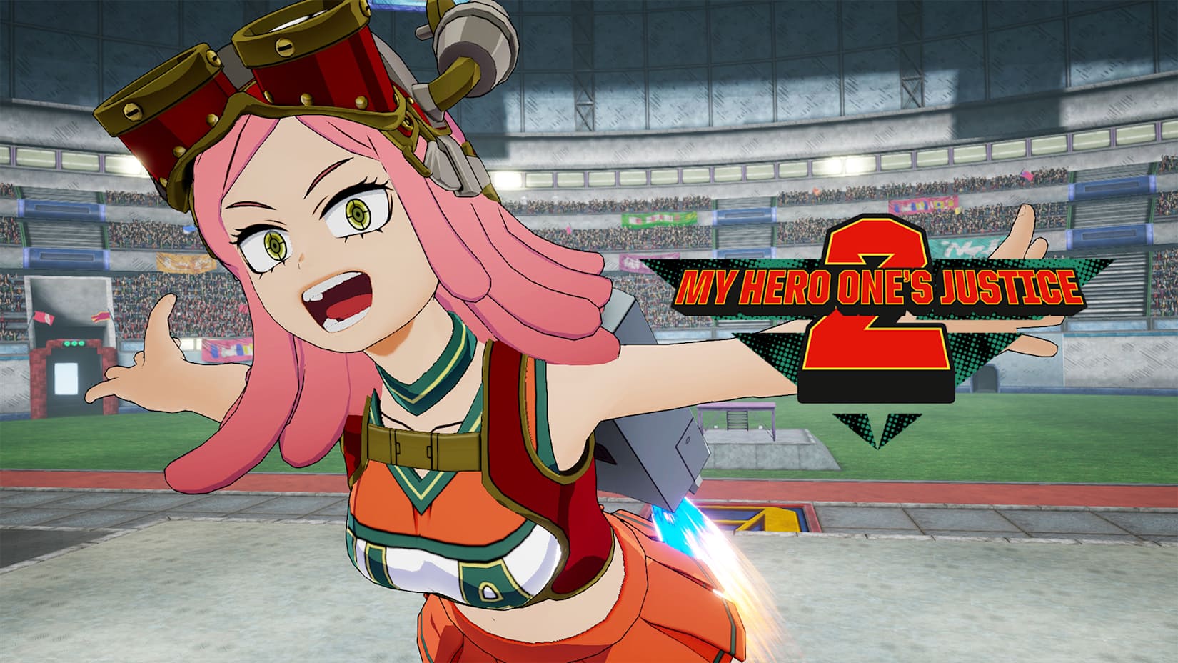 Capa de MY HERO ONE'S JUSTICE 2 Traje de Líder de Torcida Mei Hatsume