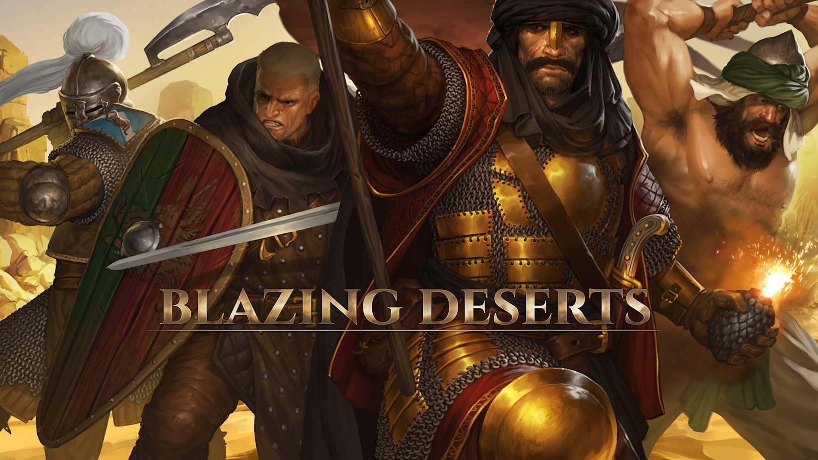 Capa de Blazing Deserts