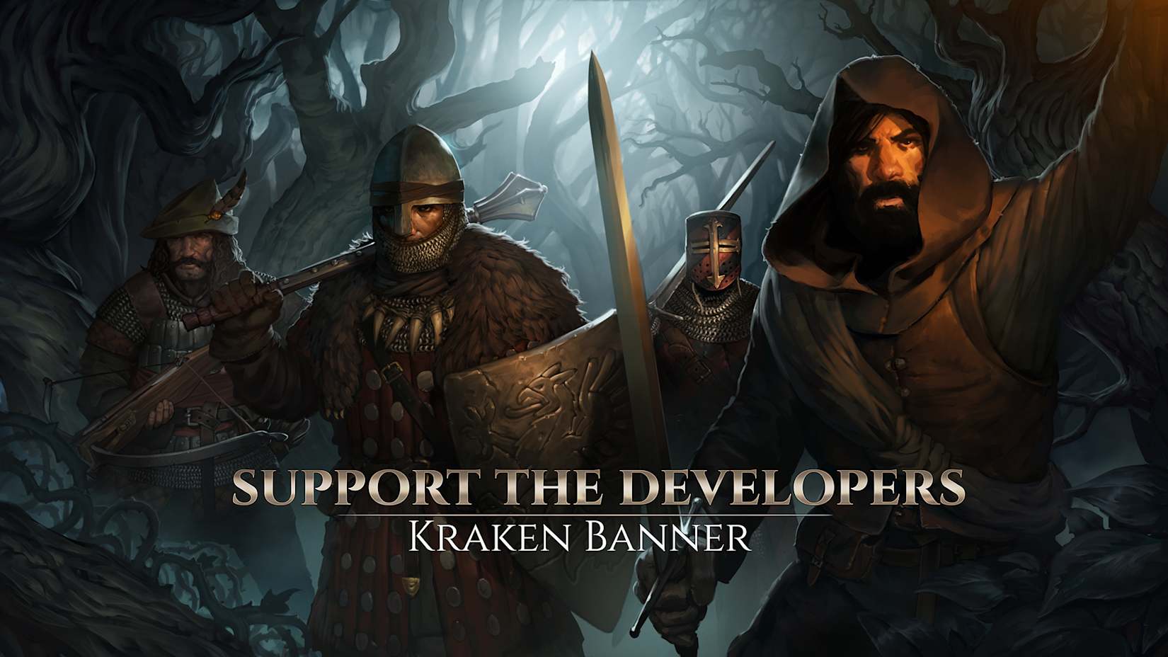 Capa de Support the Developers - Kraken Banner