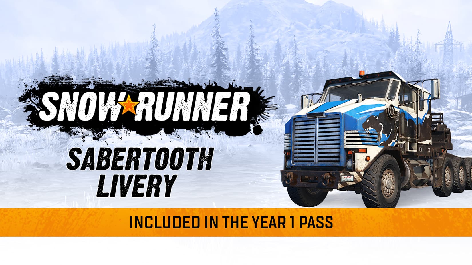SnowRunner - Derry Longhorn 4520 Sabertooth Livery 封面