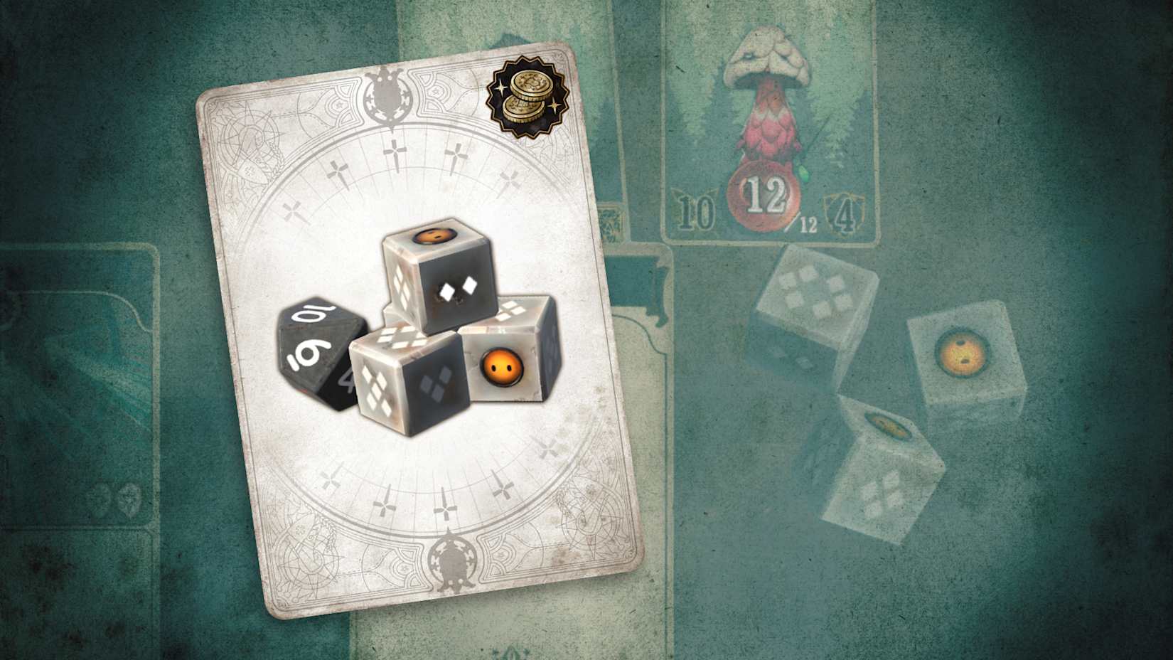Capa de Voice of Cards: The Forsaken Maiden Automata Dice